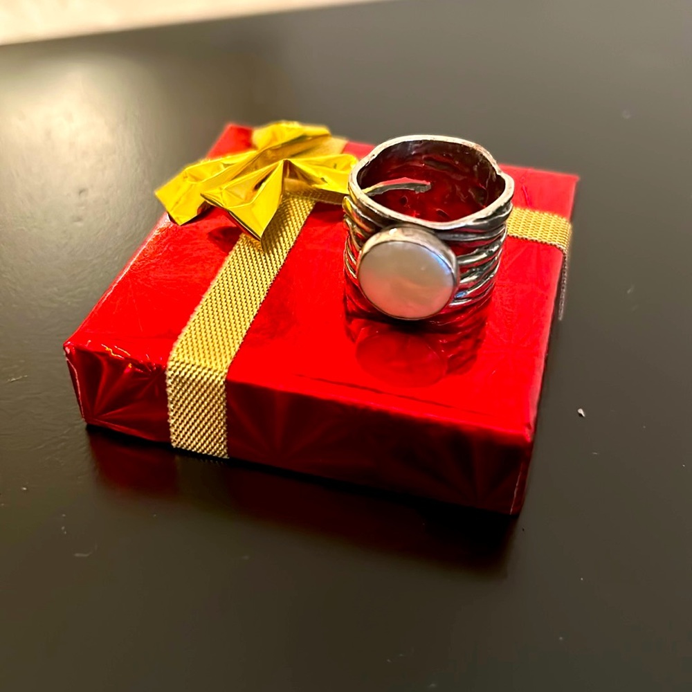 Silpada Fresh Water Coin Pearl Ring